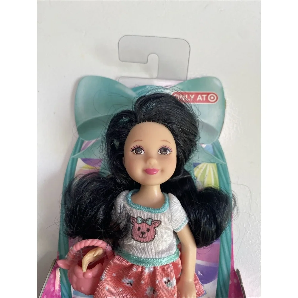 Easter Chelsea Kelly doll with lamb basket Mattel 2013 BJF89 New in Package